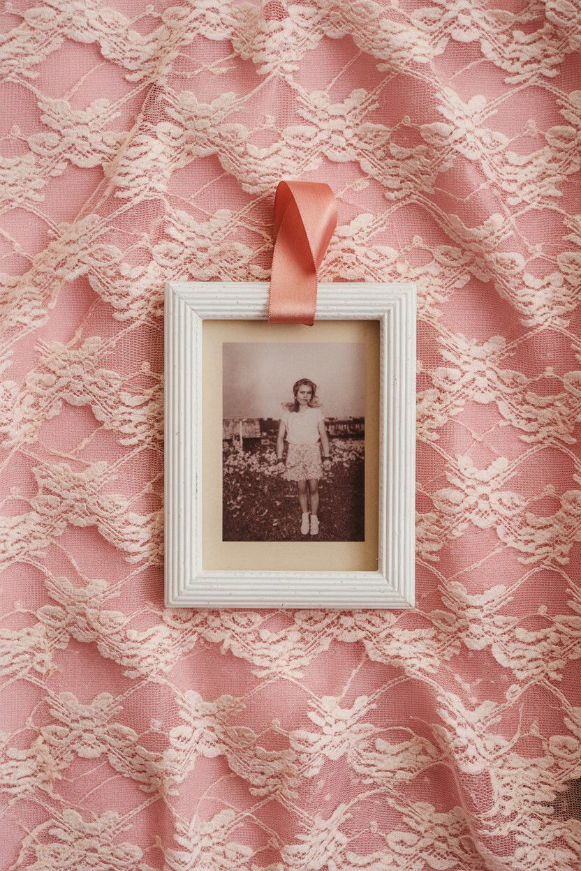 Lace Fabric Shadow Box - 25 Valentine's Day Shadow Box Ideas