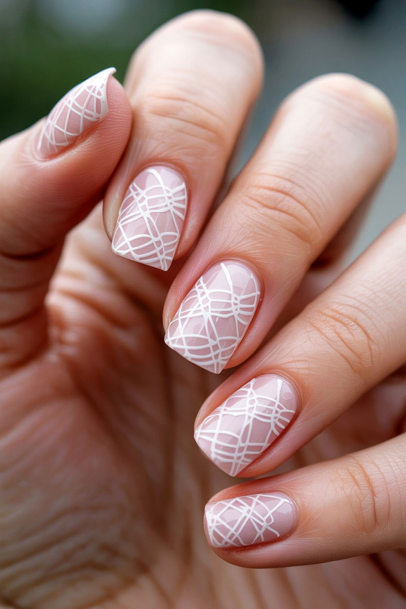 Lace Nail Stickers - 25 Valentine's Day Nail Sticker Ideas