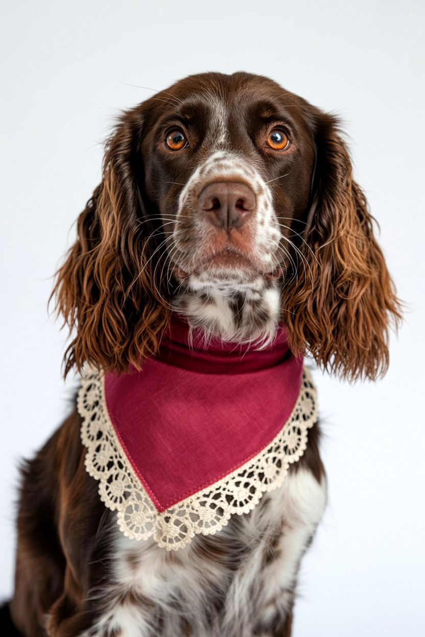 Lace Trim Dog Bandana - 25 Valentine's Day Dog Bandana Ideas