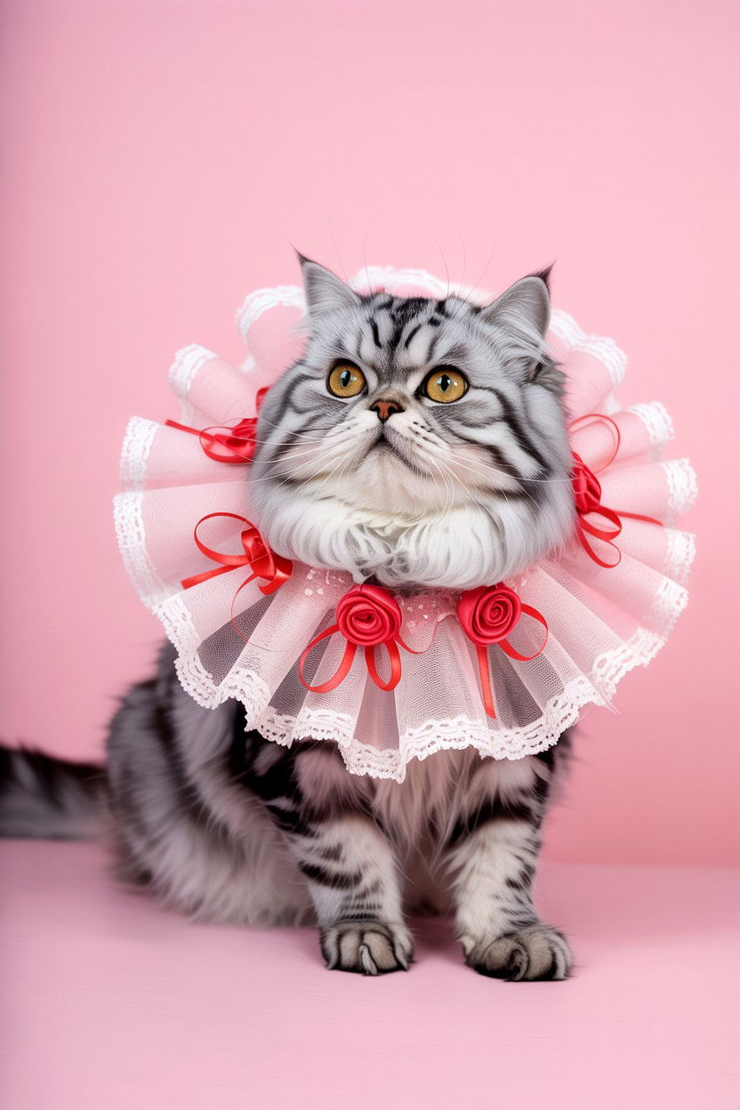 Lace Valentine Cat Collar - 25 Valentine's Day Cat Collar Ideas