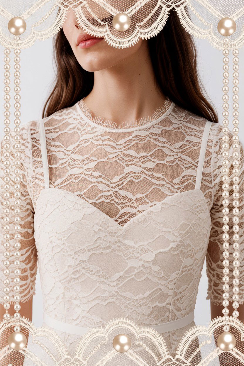 Lace and pearl overlay - 25 Valentine's Day Photo Editing Ideas