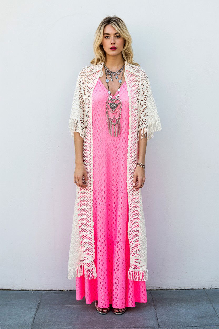 Lace maxi dress - 25 Valentine's Day Lace Outfit Ideas