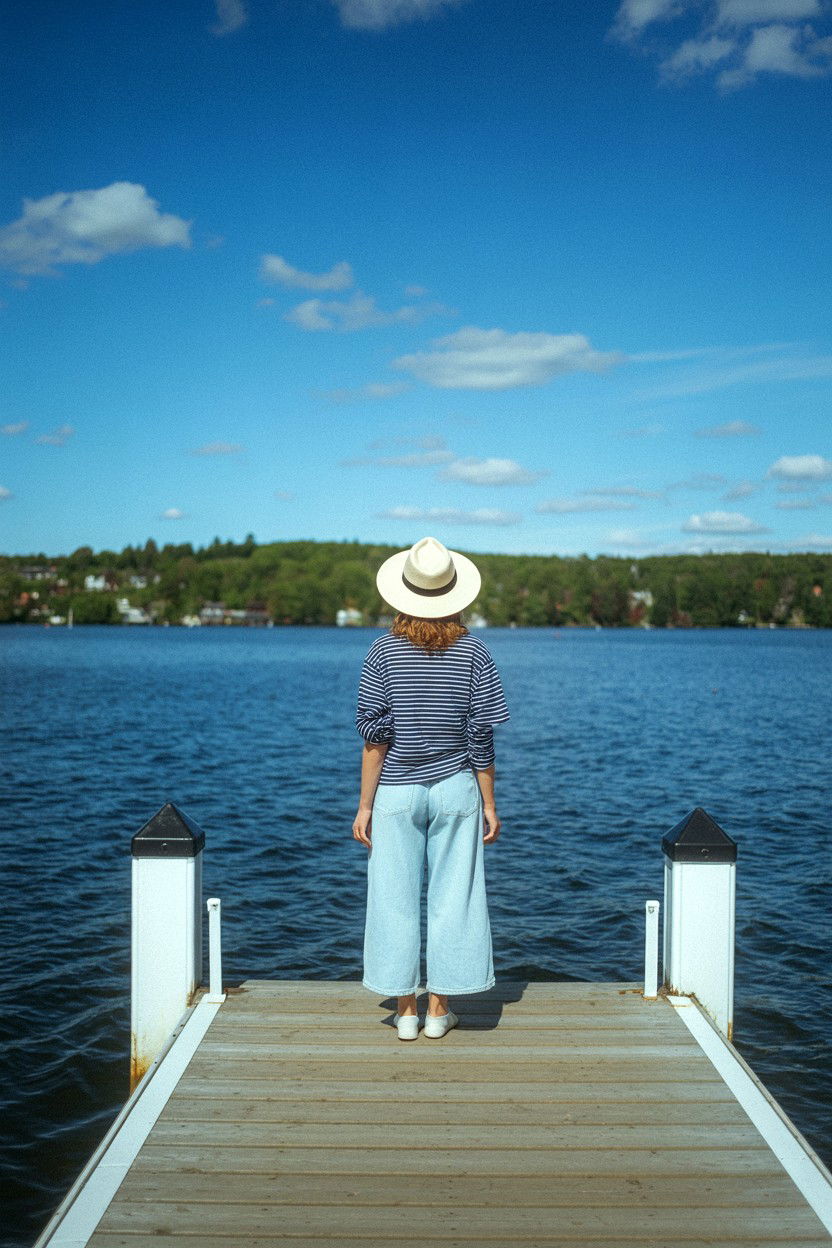 Lakeside Dock View - 25 Valentine's Day Outdoor Photo Ideas
