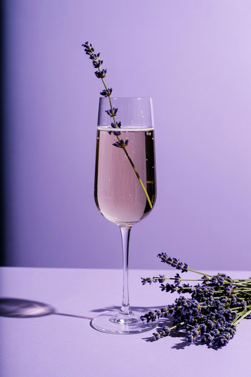 Lavender Champagne - 25 Valentine's Day Champagne Cocktails