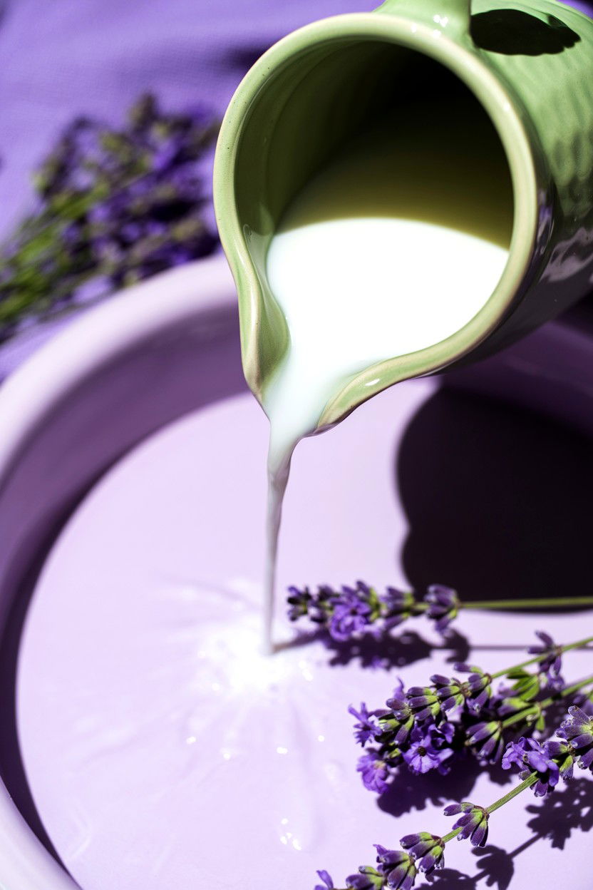 Lavender Milk Bath - 25 Valentine's Day Bath Soak Ideas