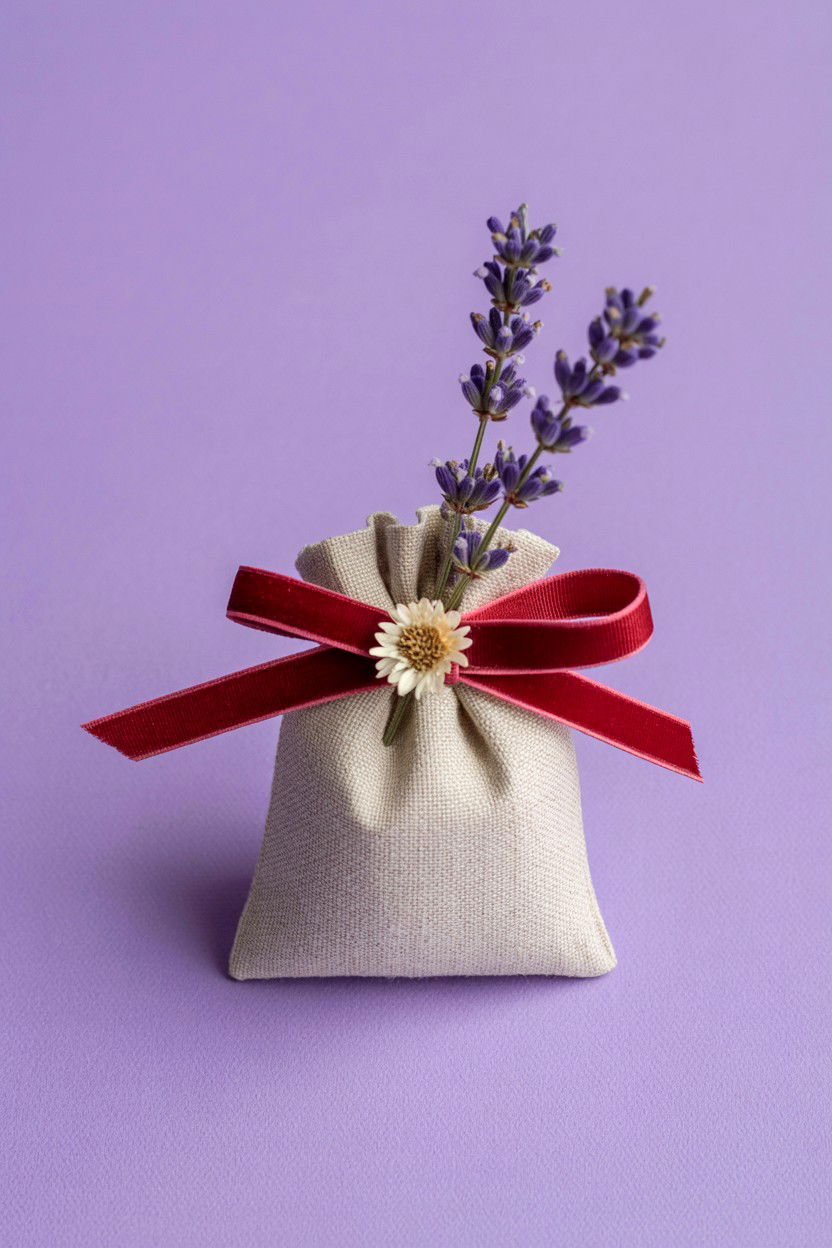 Lavender Sachet Gift - 25 Valentine's Day Dried Flower Ideas