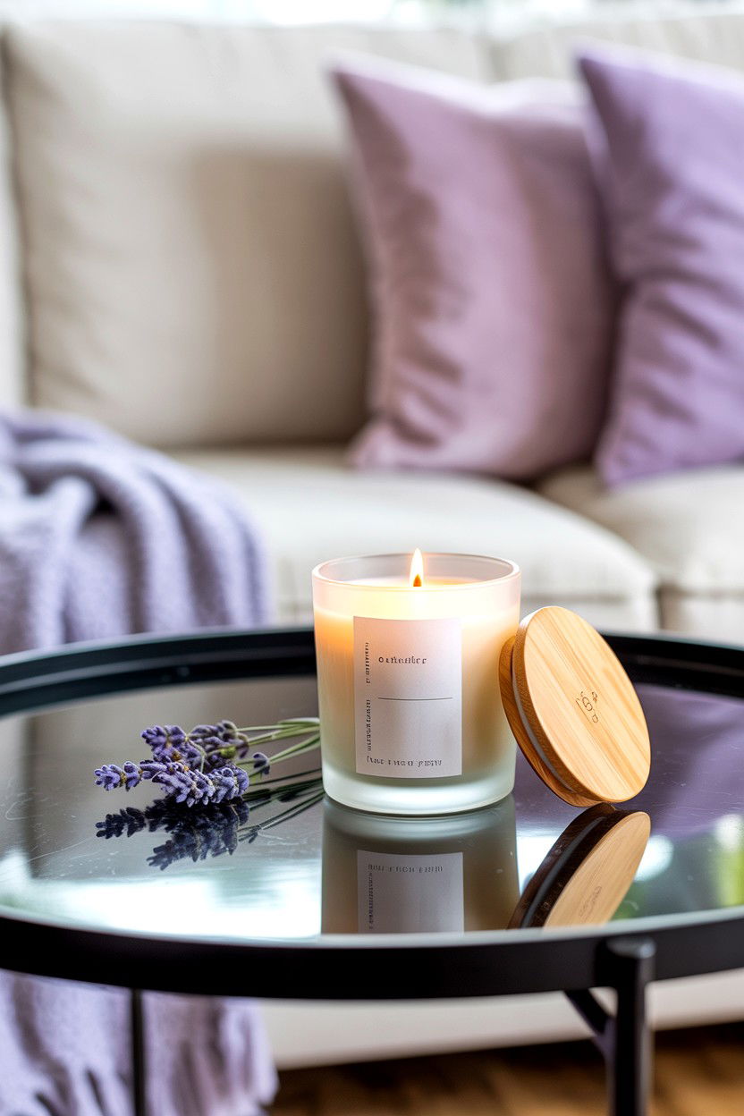 Lavender Scented Candle - 25 Cheap Valentine's Day Gifts for Girlfriend