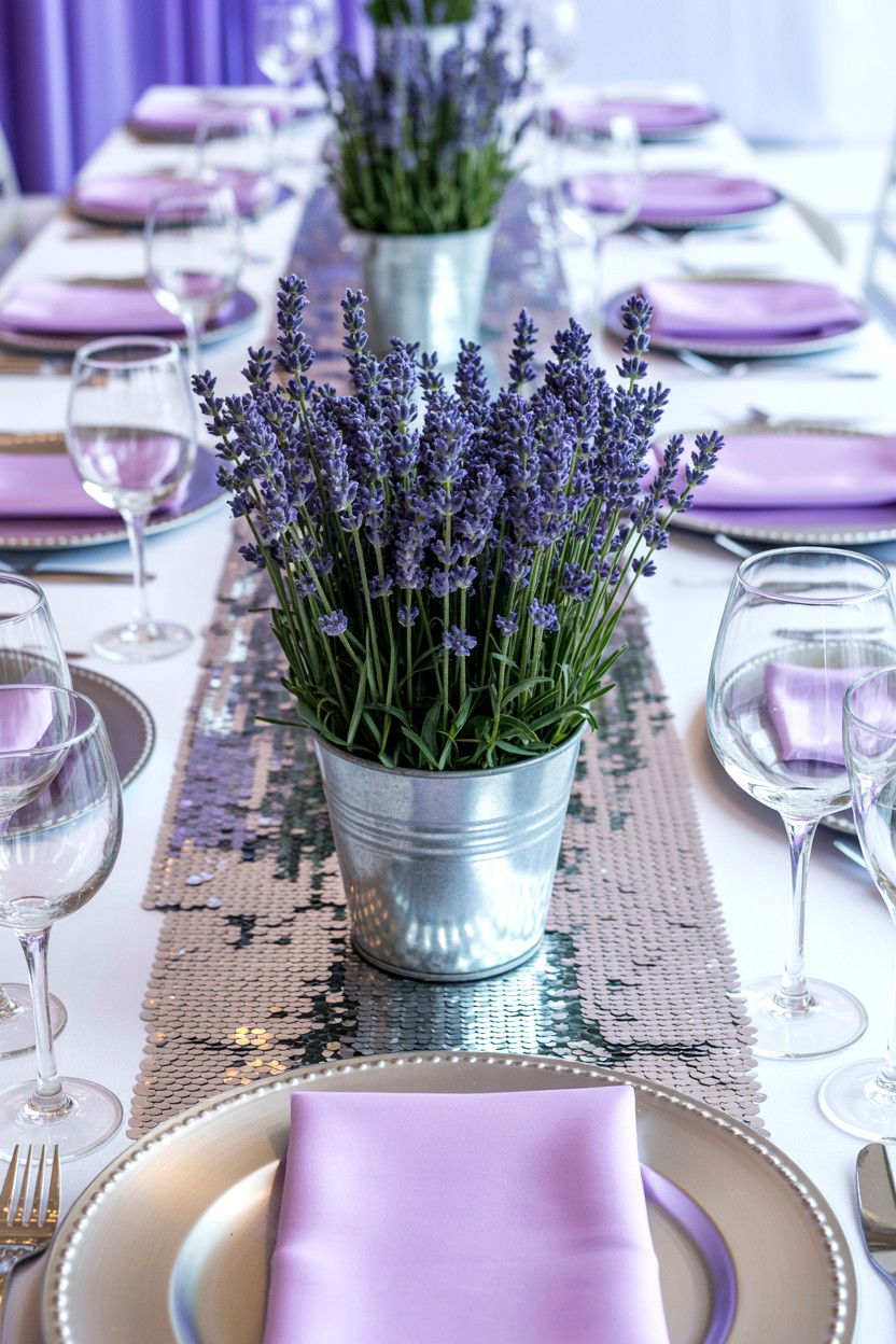 Lavender and Silver Wedding - 25 Valentine's Day Wedding Color Ideas