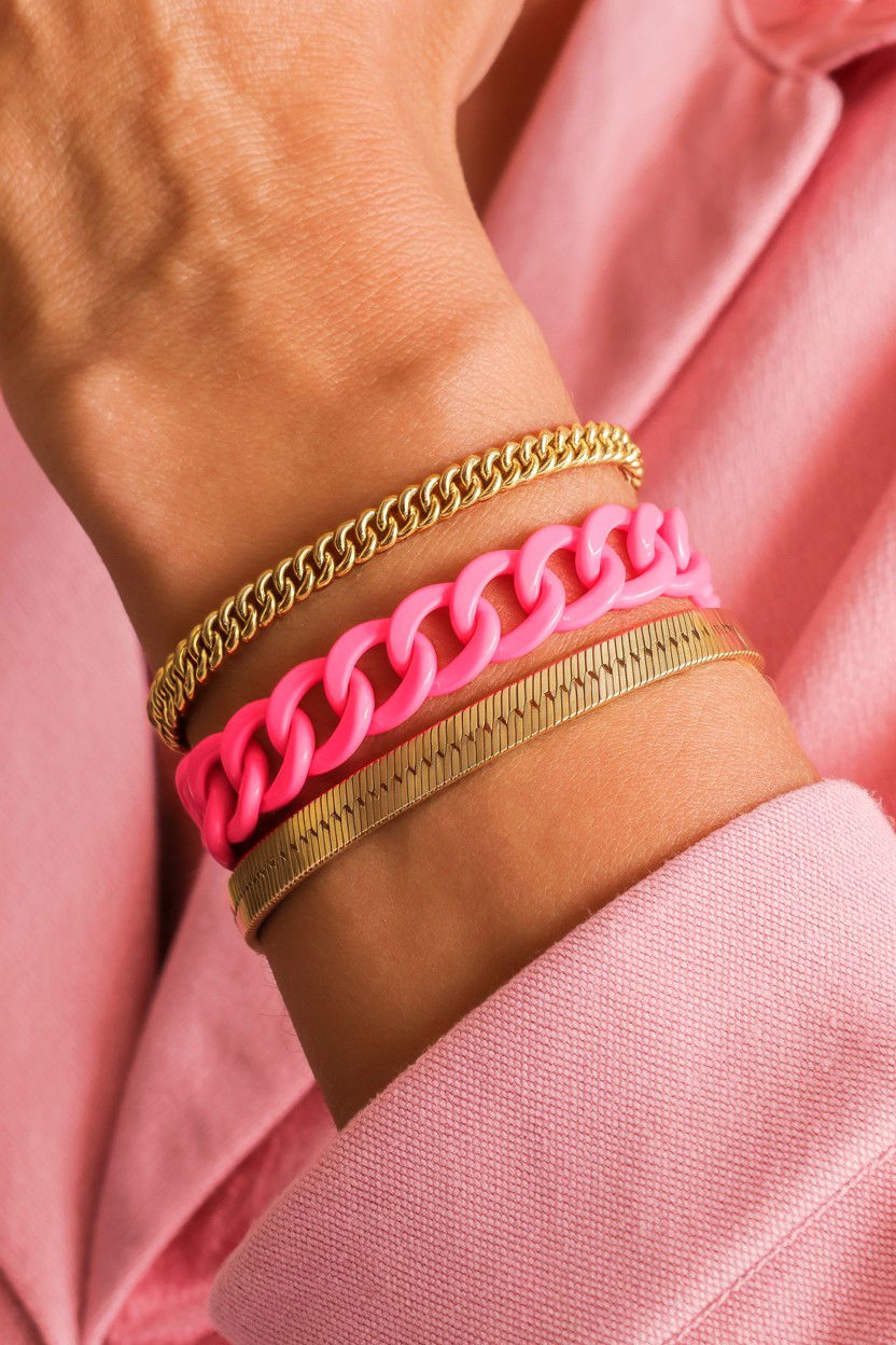 Layered Chain Bracelet - 25 Valentine's Day Bracelet Ideas