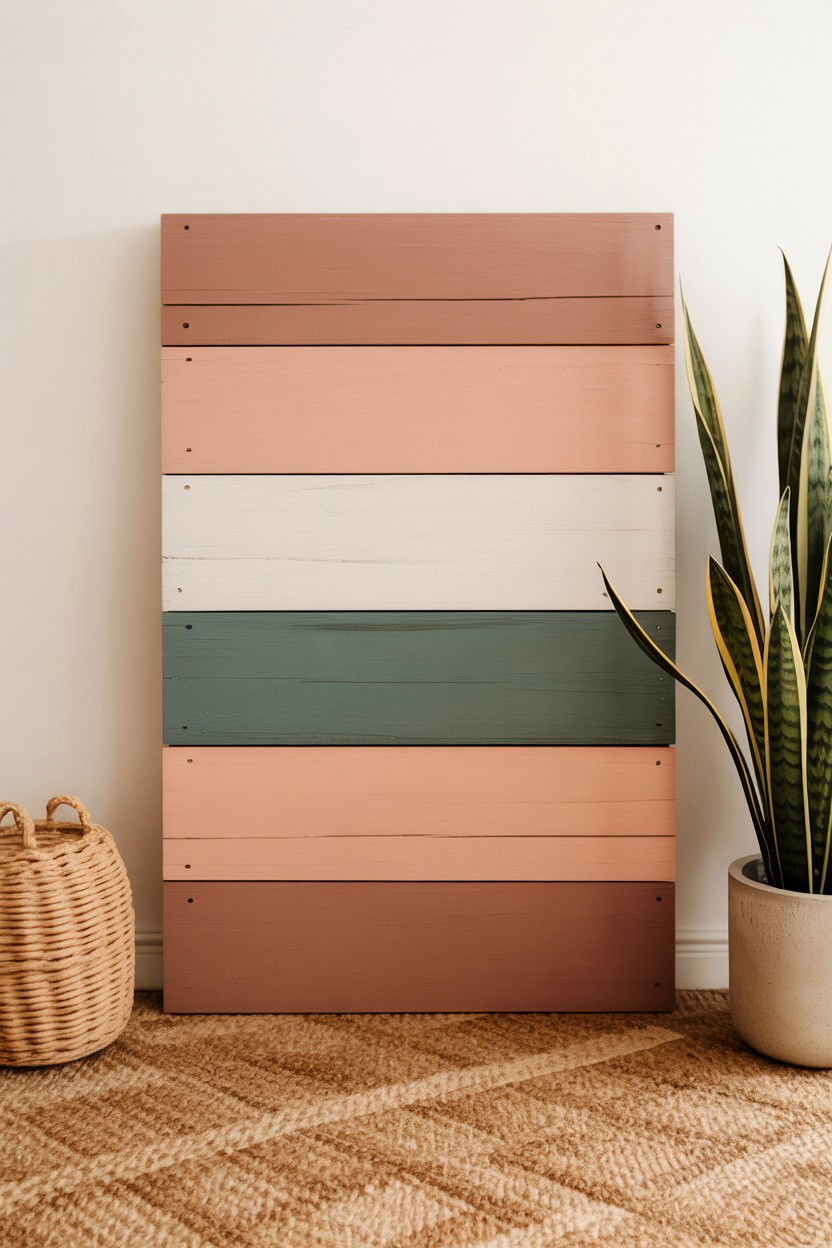 Layered wood sign - 25 Valentine's Day Welcome Sign Ideas