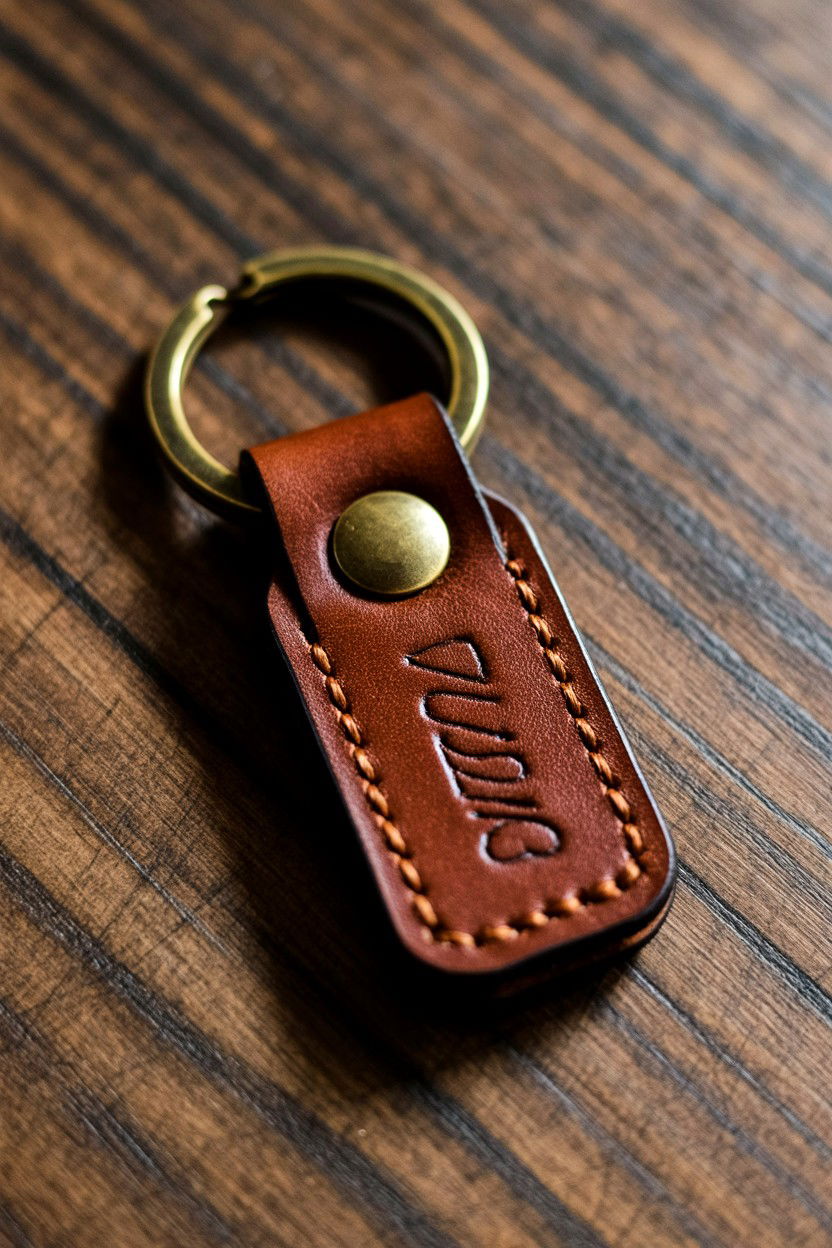 Leather Keychain - 25 Valentine's Day Gifts Under $20 for Him
