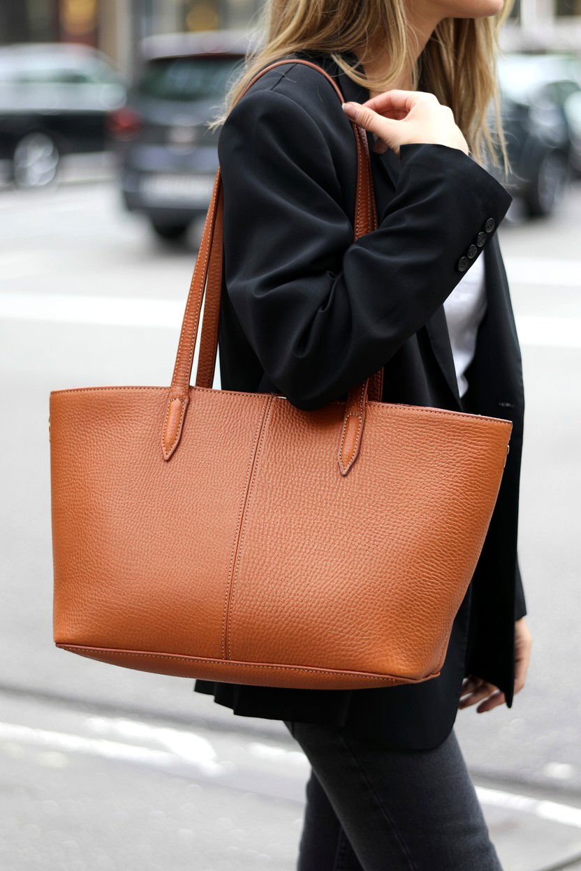 Leather Tote Bag - 25 Last Minute Valentine's Day Gifts for Her