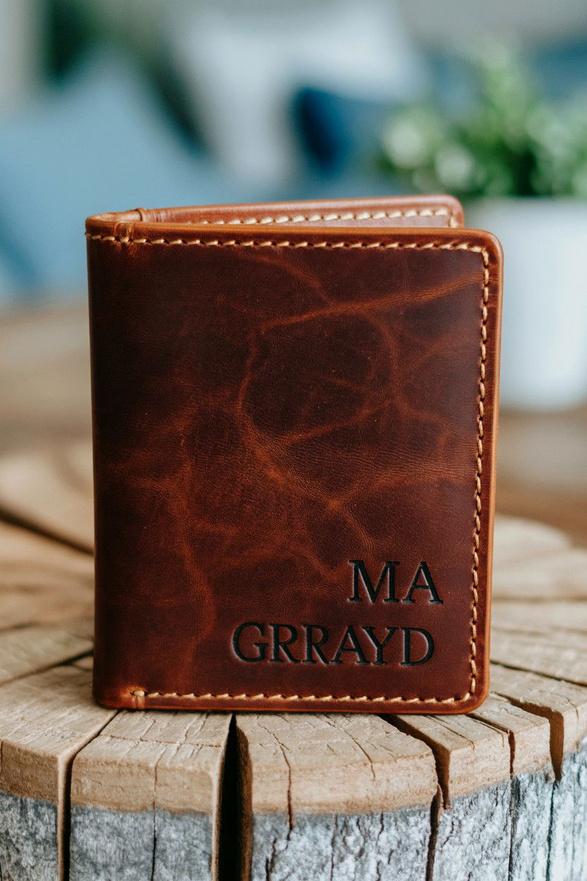 Leather Wallet With Engraving - 25 Valentine's Day Gifts for Grandpa