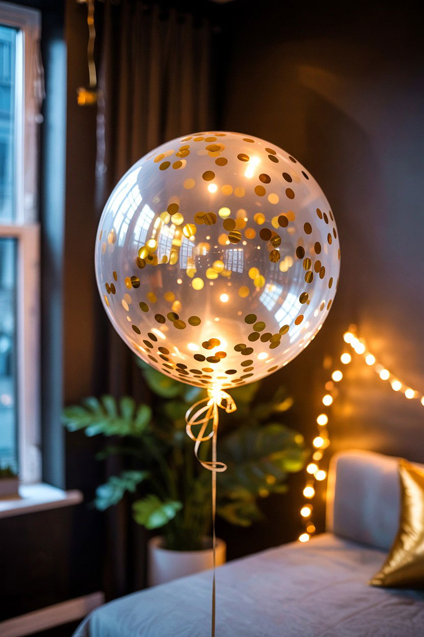 Led Light Up Confetti Balloon - 25 Valentine's Day Confetti Balloon Ideas