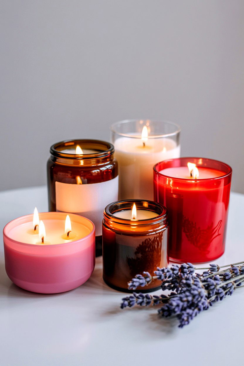 Lighting Scented Candles - 25 Valentine's Day Self Care Ideas