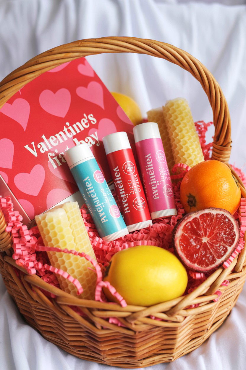 Lip Balm Trio - 25 Valentine's Day Gift Basket Filler Ideas