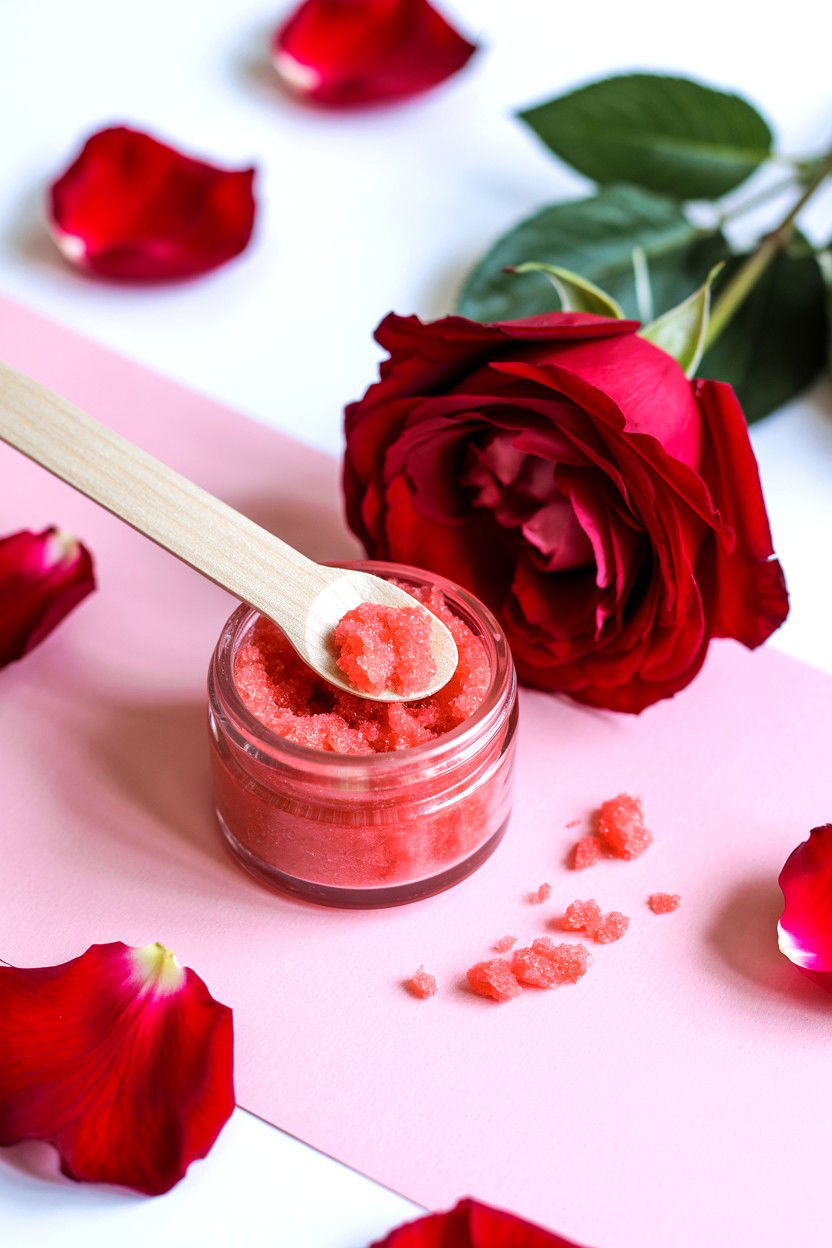 Lip Scrub - 25 Valentine's Day Skincare Routine Ideas