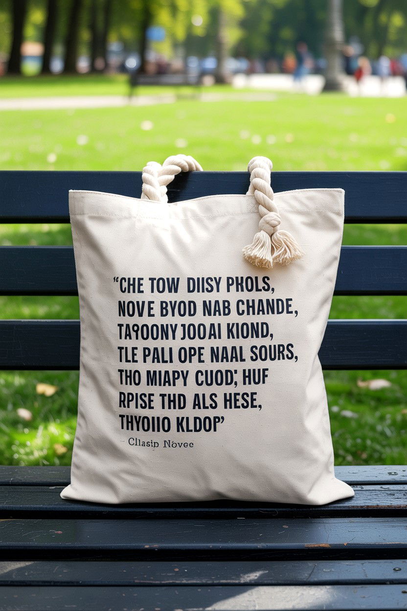 Literary Canvas Tote Bag - 25 Book Lover Valentine's Day Gifts