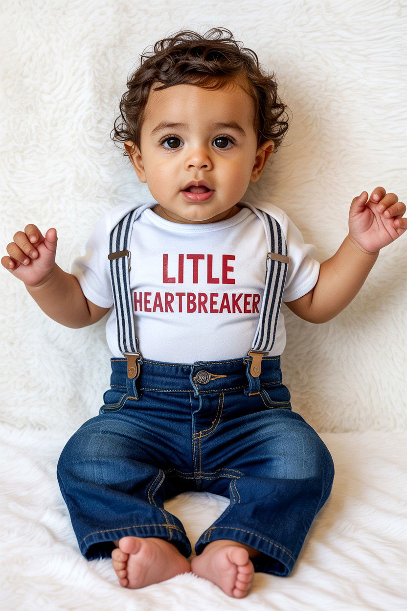 Little Heartbreaker Onesie - 25 Valentine's Day Baby Photo Ideas