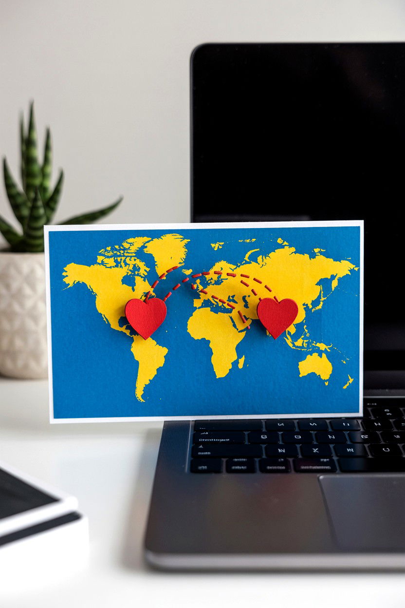 Long Distance Valentine Card - 25 Valentine's Day Card Ideas for Husband