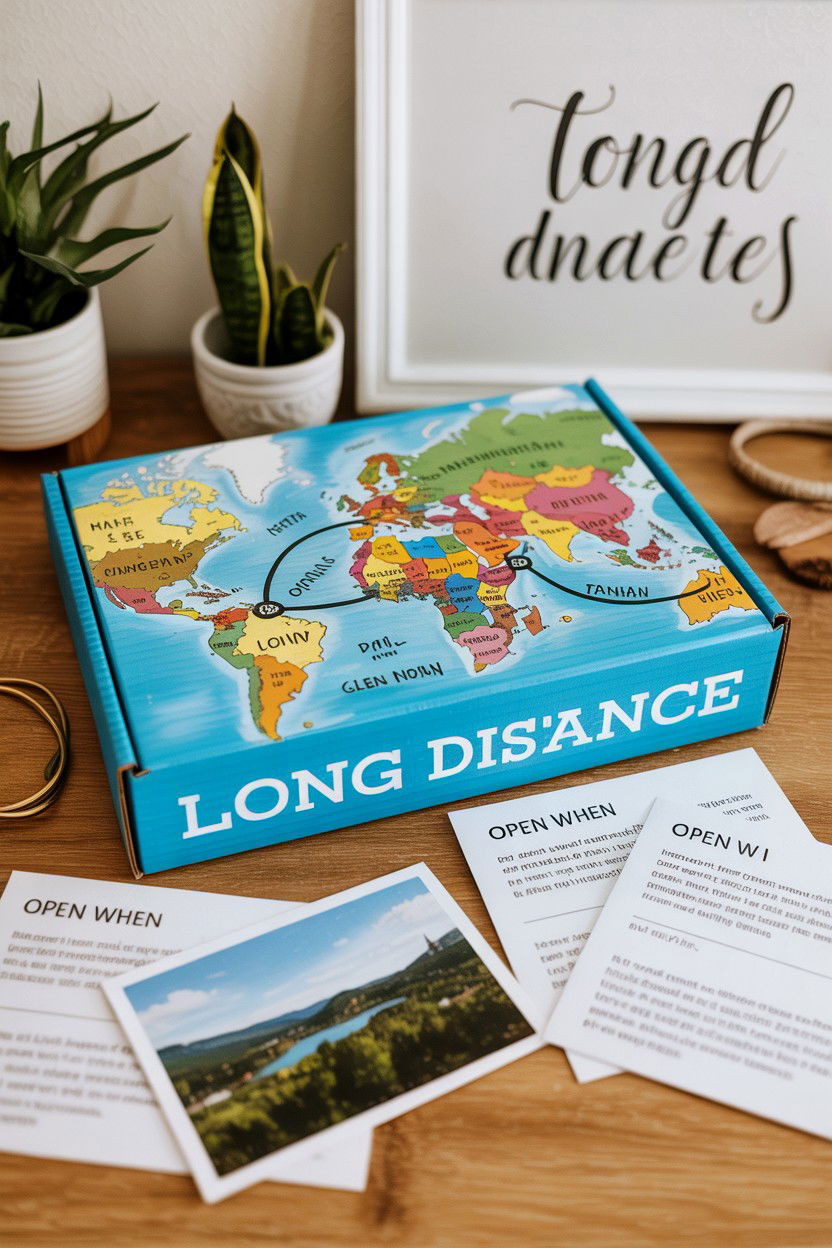 Long distance box - 25 Valentine's Day Memory Box Ideas