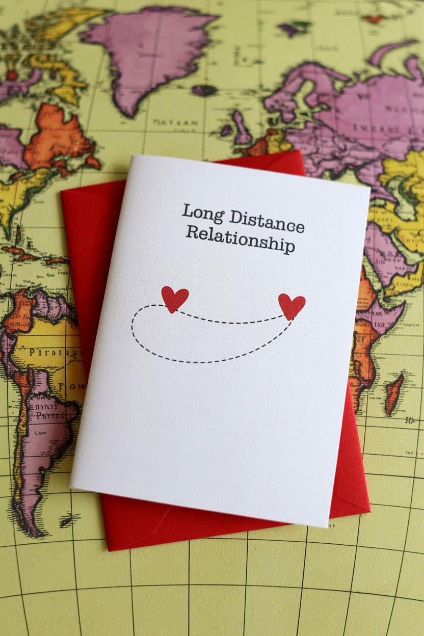 Long distance relationship card - 25 Sentimental Valentine's Day Card Ideas