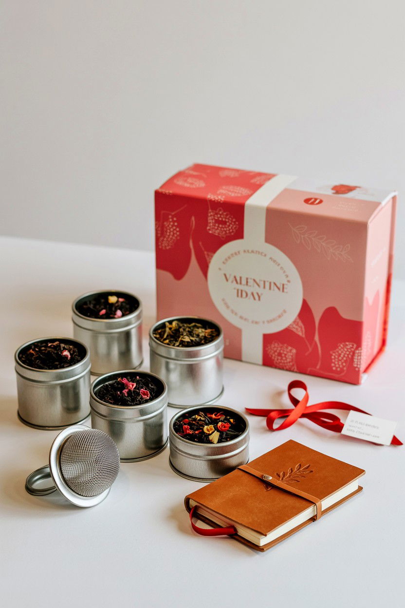 Loose Leaf Tea Sampler - 25 Valentine's Day Tea Gift Basket Ideas