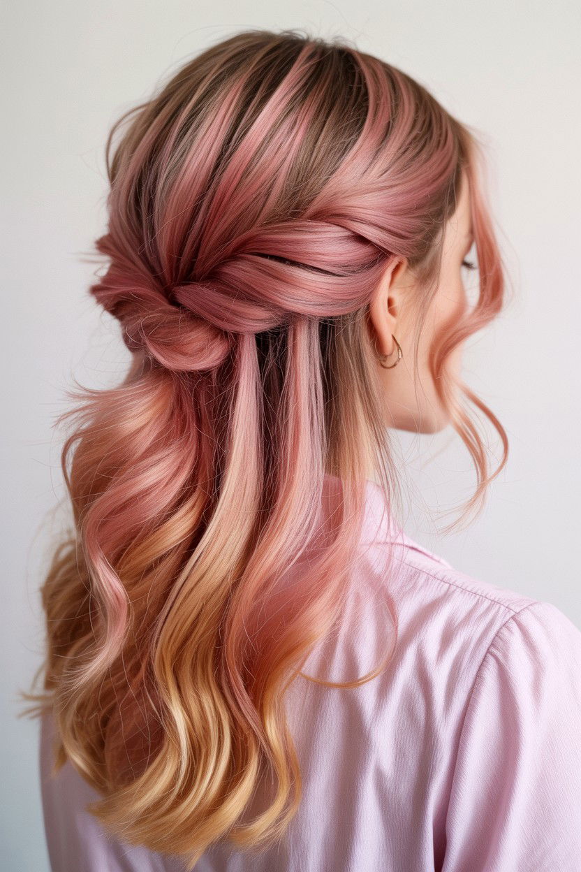 Loose Tendril Half Up - 25 Valentine's Day Half Up Half Down Hair