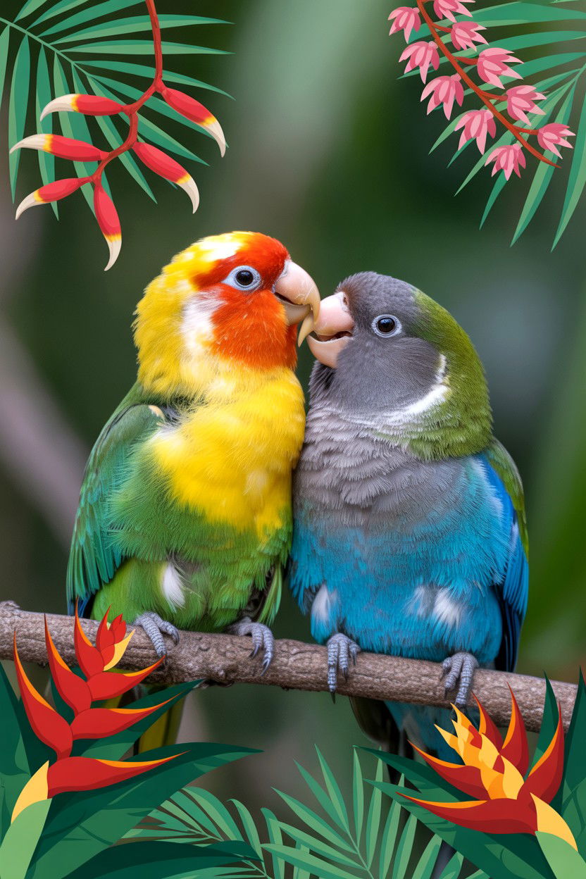 Love Bird Pair - 25 Valentine's Day Charades Ideas