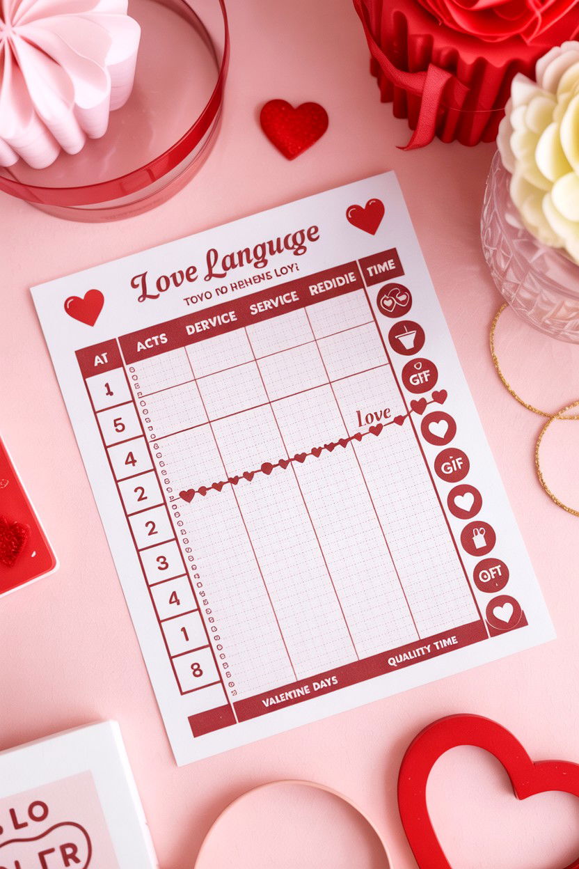 Love Language Tracker - 25 Valentine's Day Planner Ideas