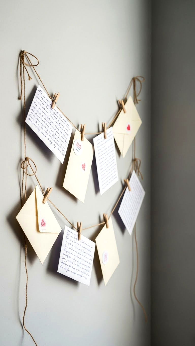Love Letter Display - 25 valentine's day ideas
