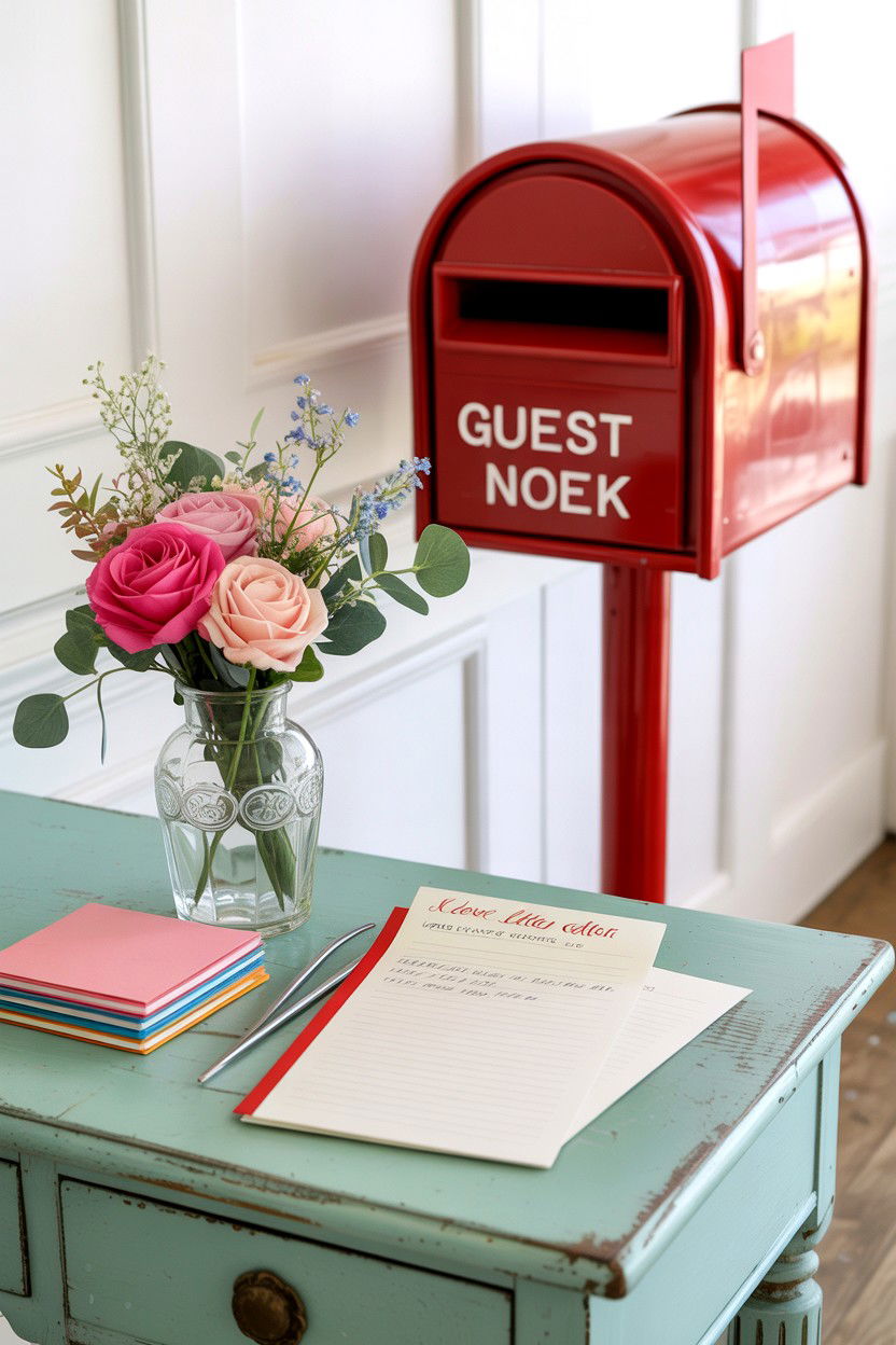 Love Letter Guest Book - 25 Valentine's Day Reception Ideas