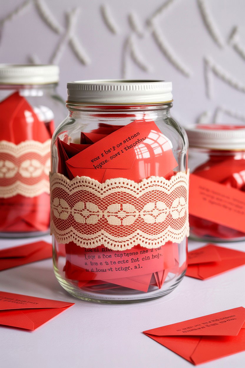 Love Letter Jar - 25 Valentine's Day Love Jar Ideas