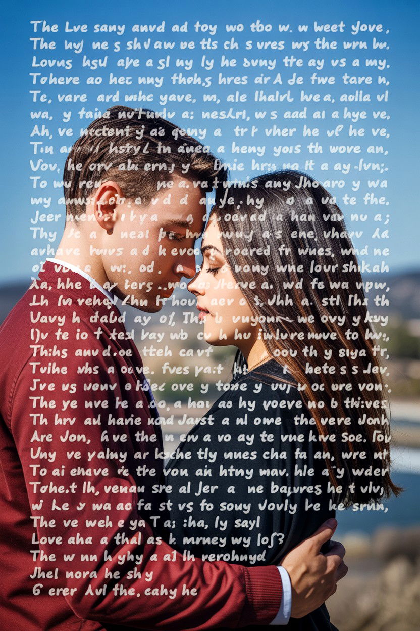Love Letter Photo Overlay - 25 Valentine's Day Photo Collage Ideas