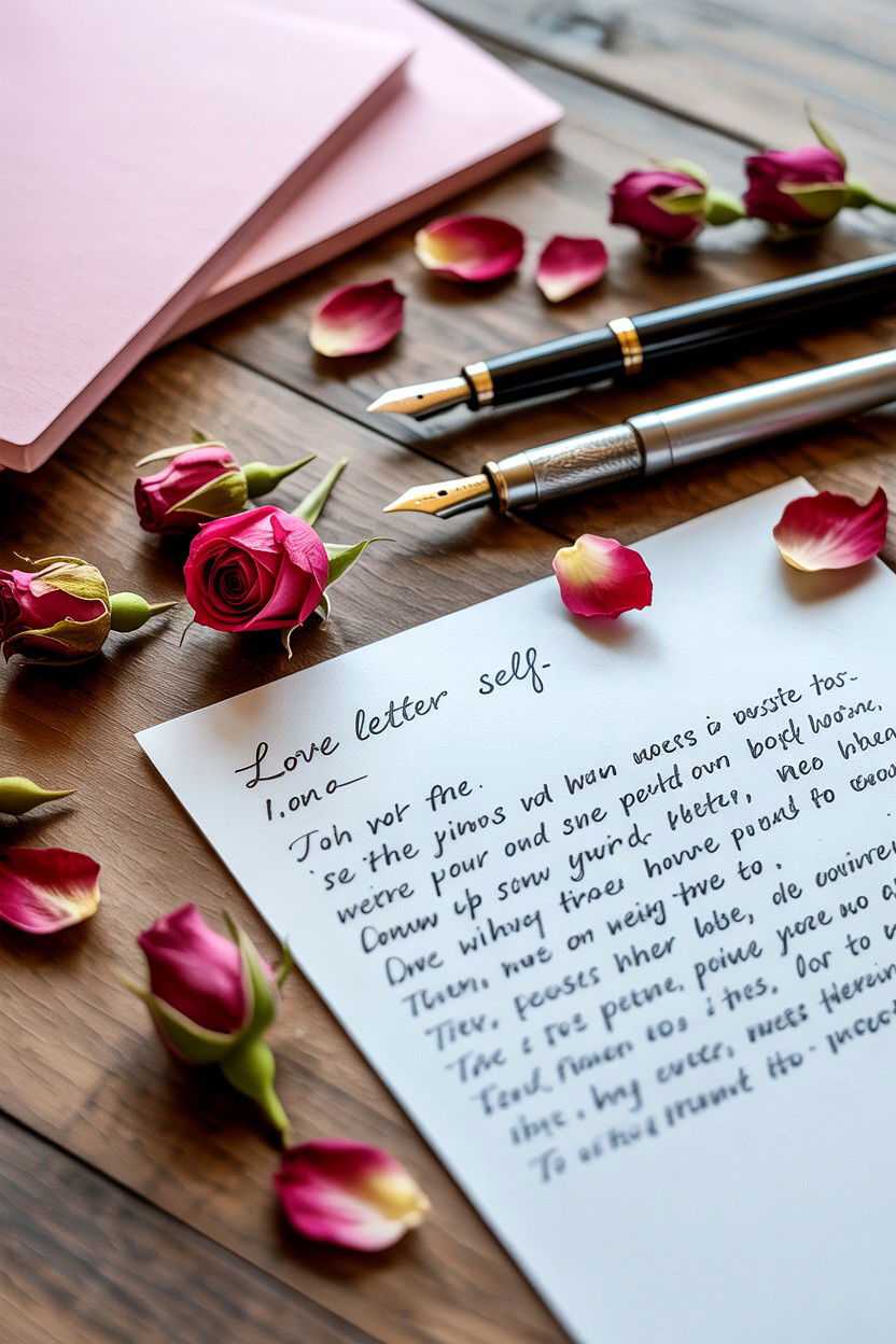 Love Letter To Self - 25 Valentine's Day Journaling Prompts