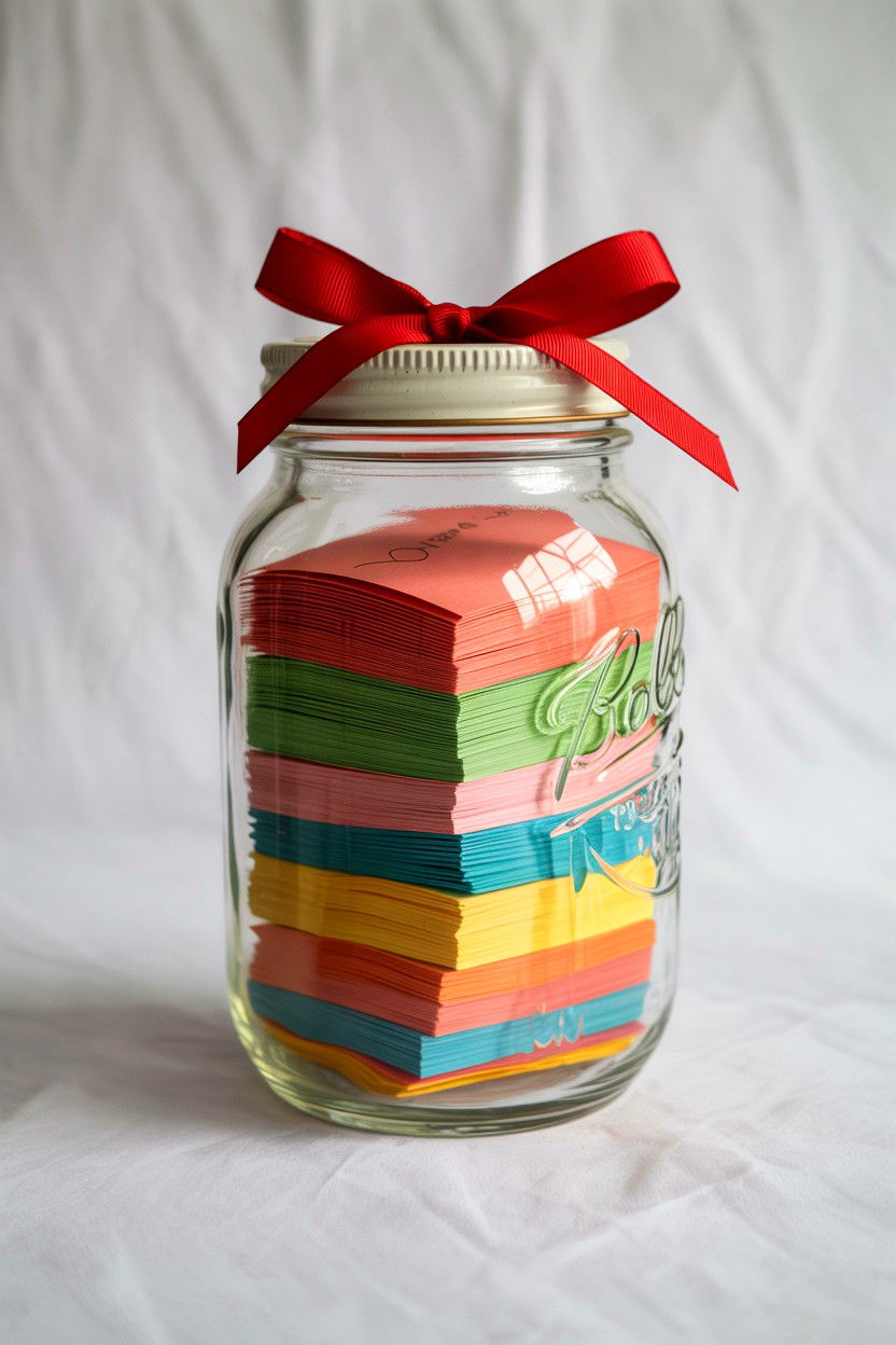Love Note Jar - 25 Valentine's Day Surprise Ideas for Boyfriend