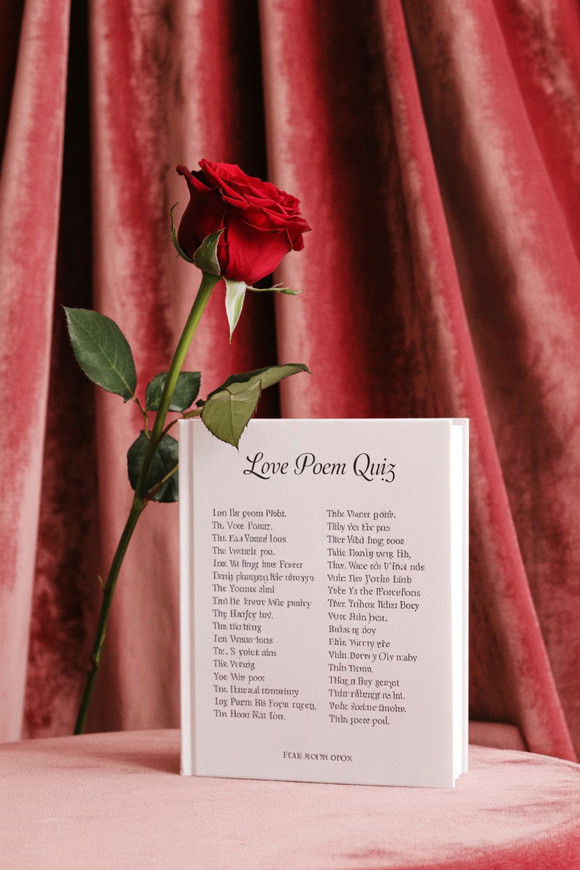 Love Poem Quiz - 25 Valentine's Day Quiz Ideas