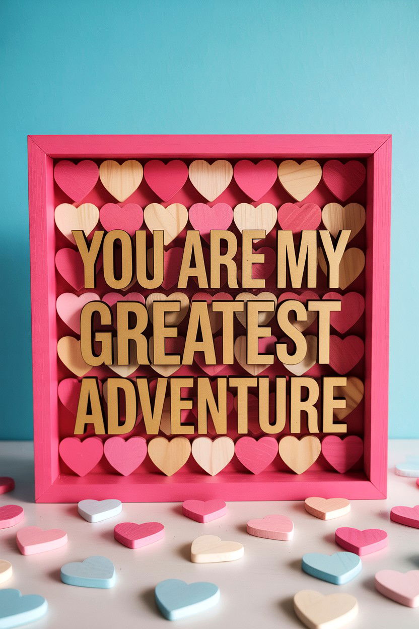 Love Quote Shadow Box - 25 Valentine's Day Shadow Box Ideas