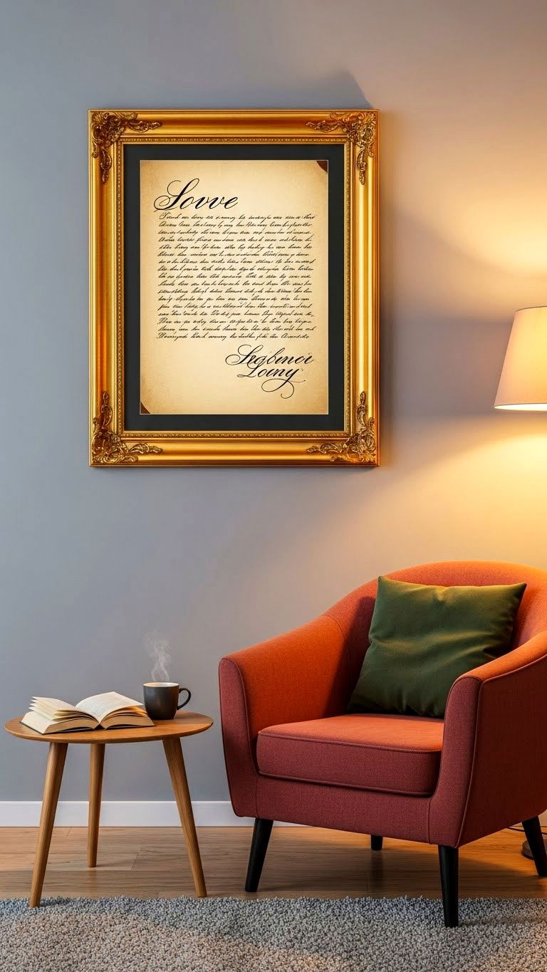 Love letter wall art - 25 valentine's day decor ideas