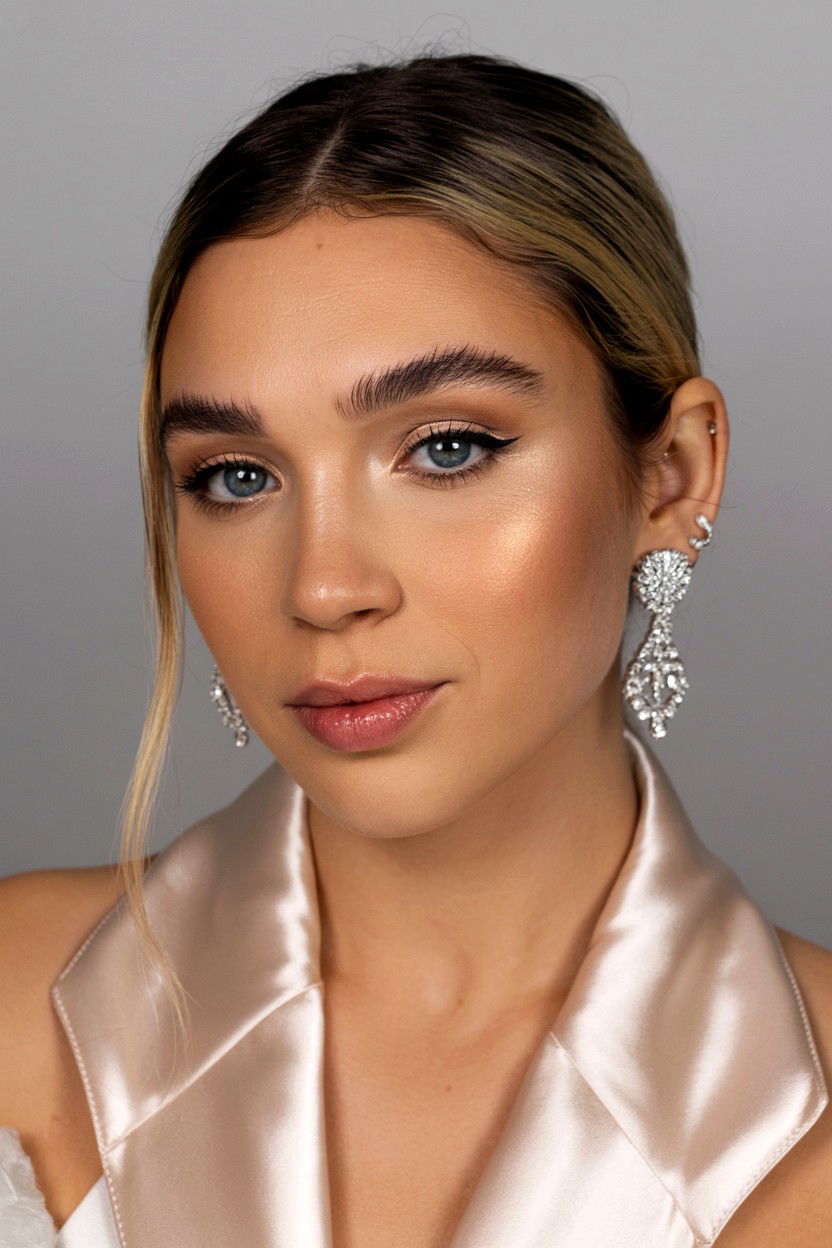 Luminous Base Makeup - 25 Natural Valentine's Day Makeup Looks