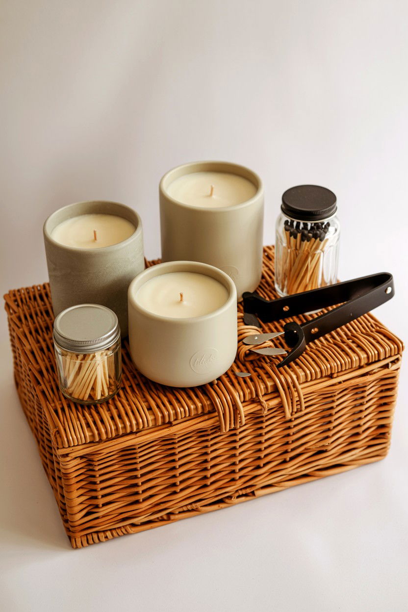 Luxury Candle Hamper - 25 Valentine's Day Pamper Gift Basket Ideas