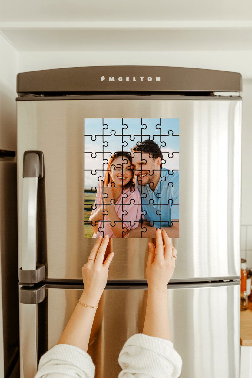 Magnetic Puzzle For Fridge - 25 Valentine's Day Puzzle Photo Ideas