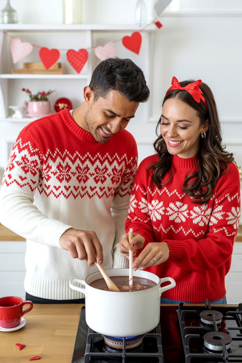 Making Hot Chocolate - 25 Valentine's Day Candid Photo Ideas