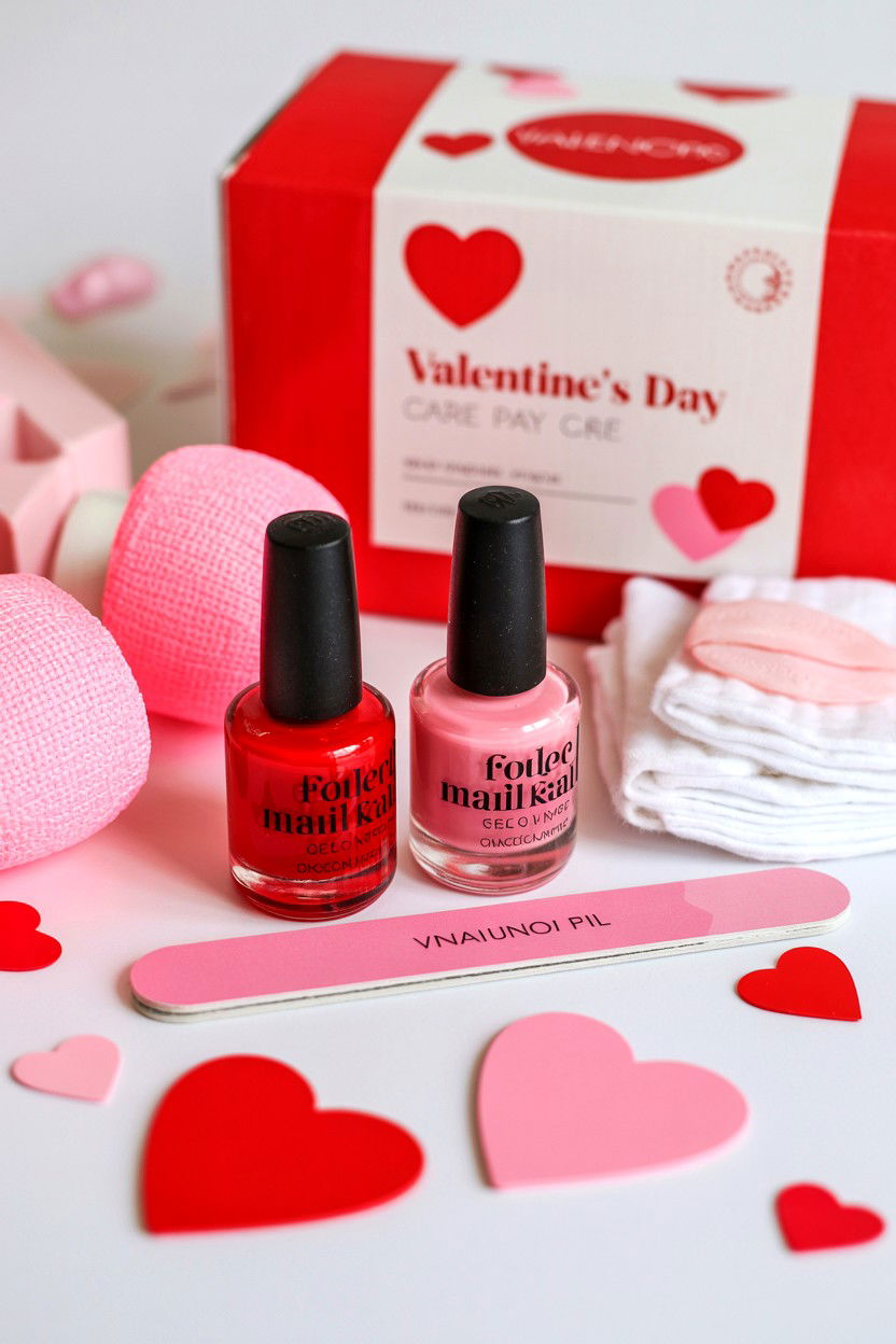 Manicure Kit - 25 Valentine's Day Care Package Ideas for Her
