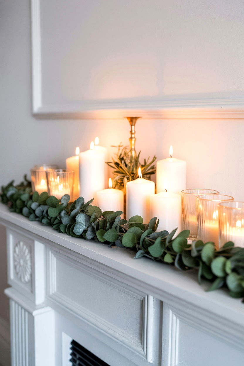 Mantle Candle Decor - 25 Valentine's Day Candle Display Ideas