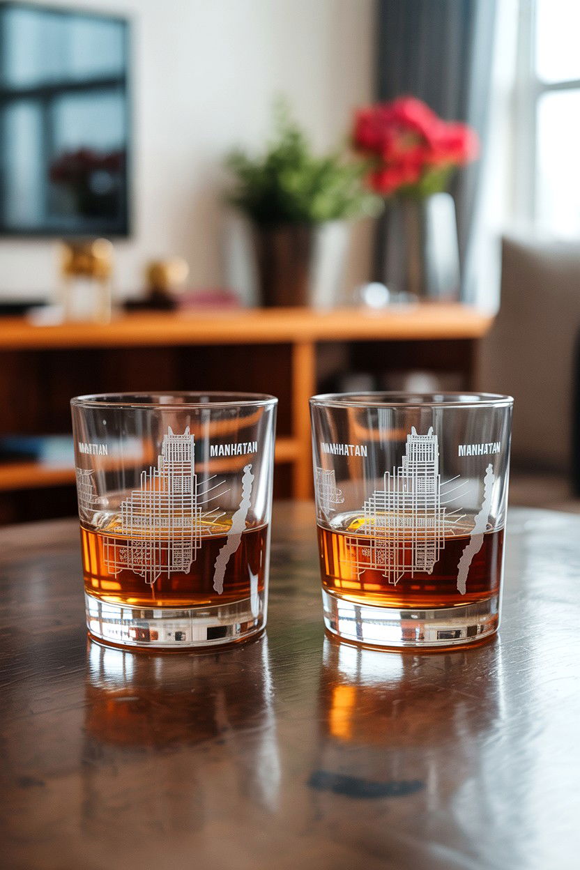 Map Glassware - 25 Valentine's Day Map Gift Ideas