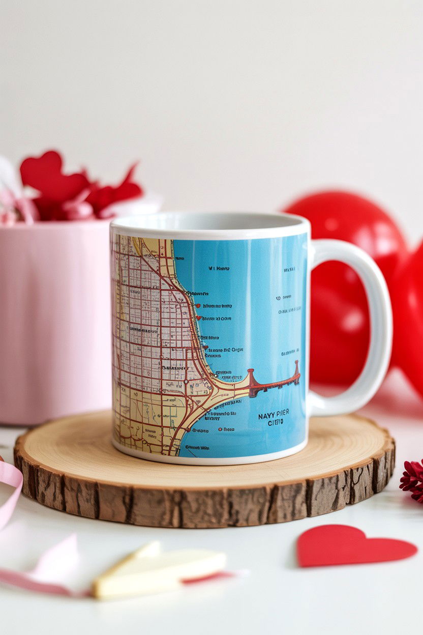 Map Mug - 25 Valentine's Day Map Gift Ideas