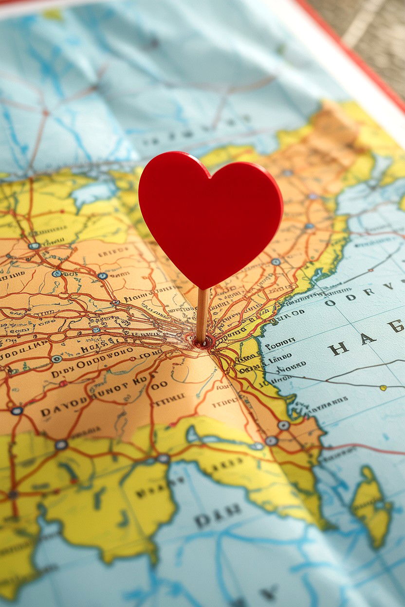 Map Valentine Card - 25 Valentine's Day Cards for Parents