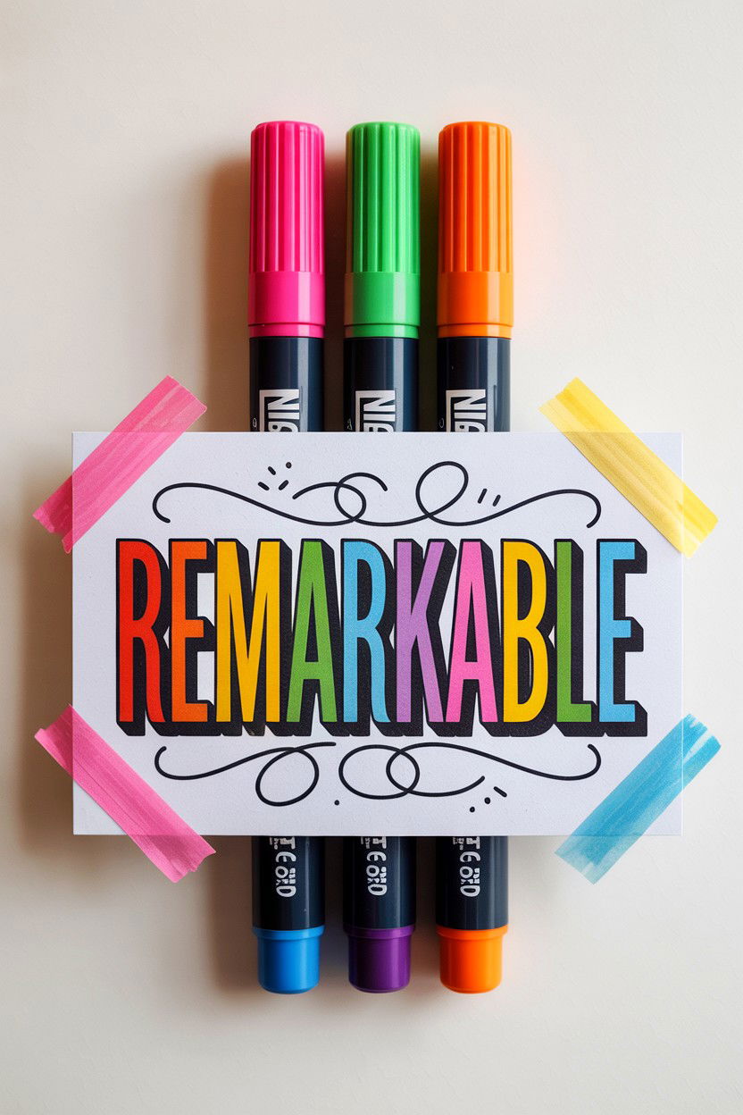 Marker Appreciation Card - 25 Valentine's Day Teacher Card Ideas