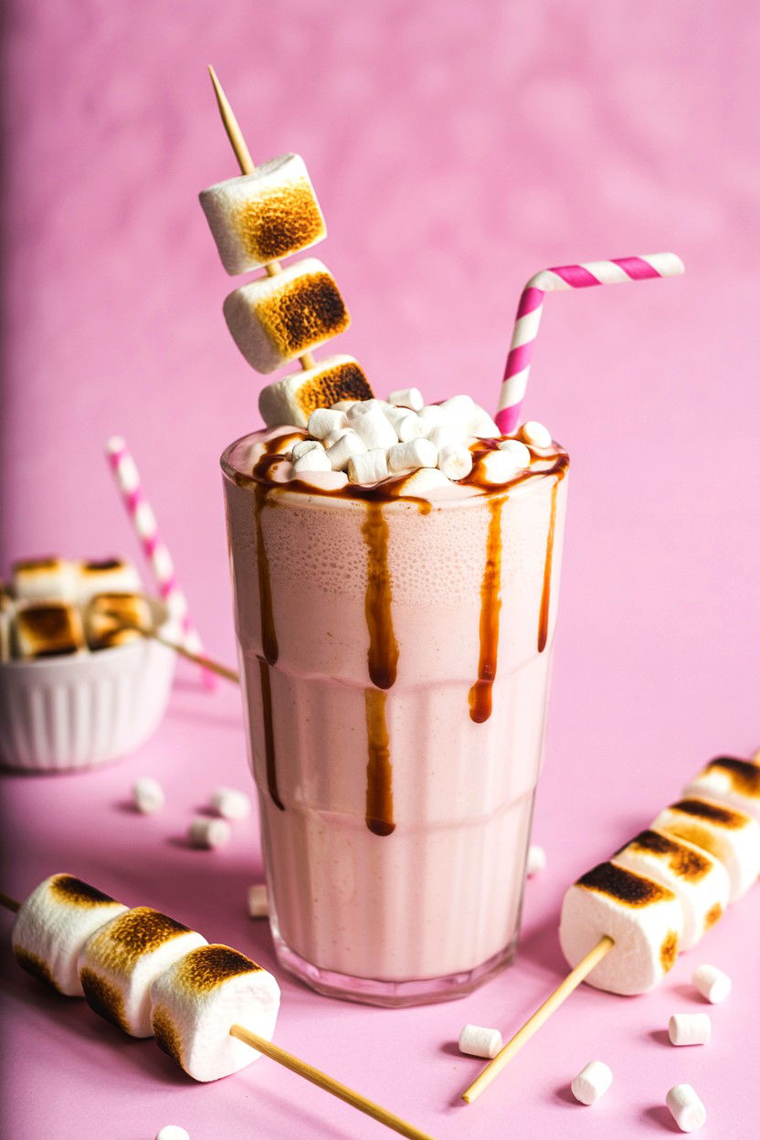Marshmallow Fluff Milkshake - 25 Valentine's Day Milkshake Ideas
